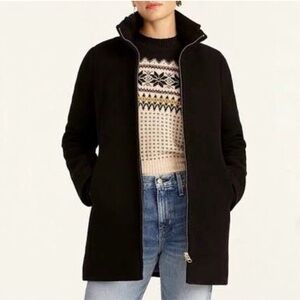 J. Crew Black Cocoon Coat